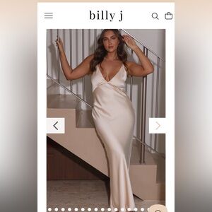 Billy J Ziah dress in Champagne size 8